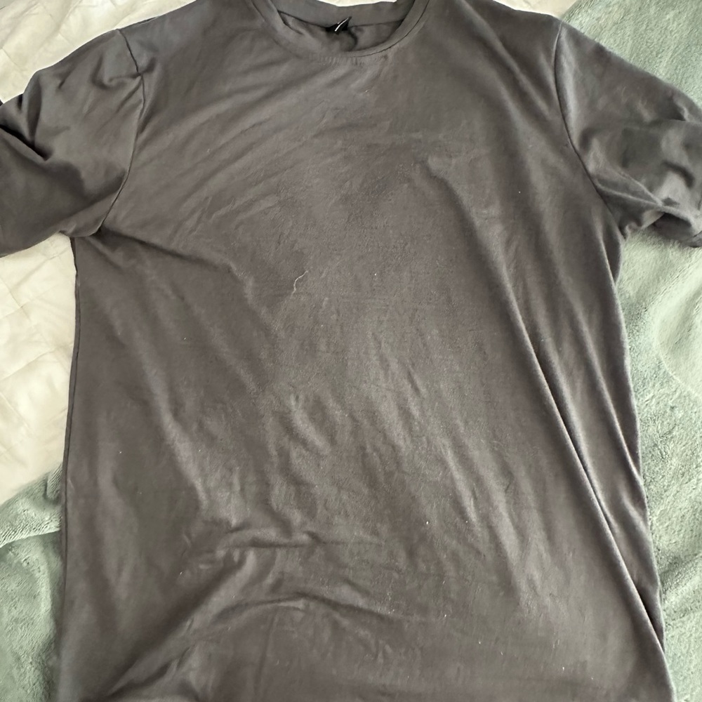 gray shein oversized shirt